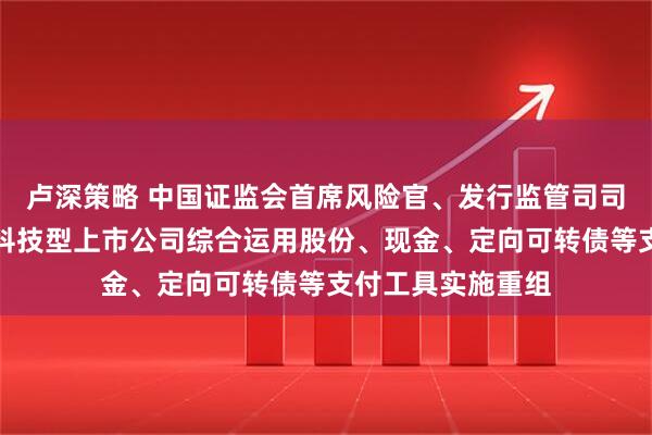 卢深策略 中国证监会首席风险官、发行监管司司长严伯进：支持科技型上市公司综合运用股份、现金、定向可转债等支付工具实施重组